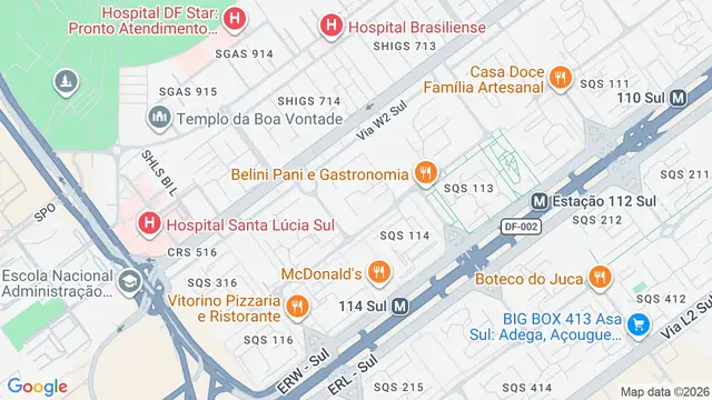 Mapa do bairro Arapoanga, Brasilia - DF