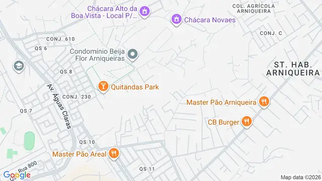 Mapa do bairro Arniqueira, Brasilia - DF