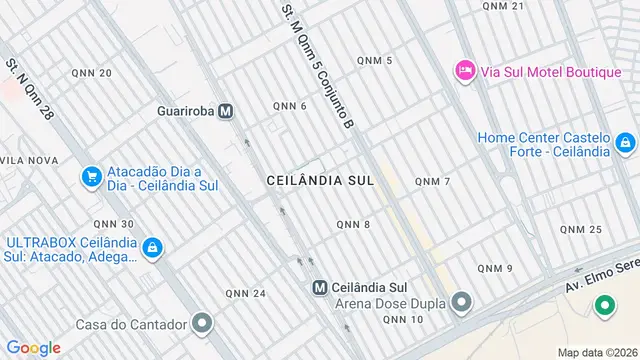 Mapa do bairro Ceilândia Sul, Brasilia - DF