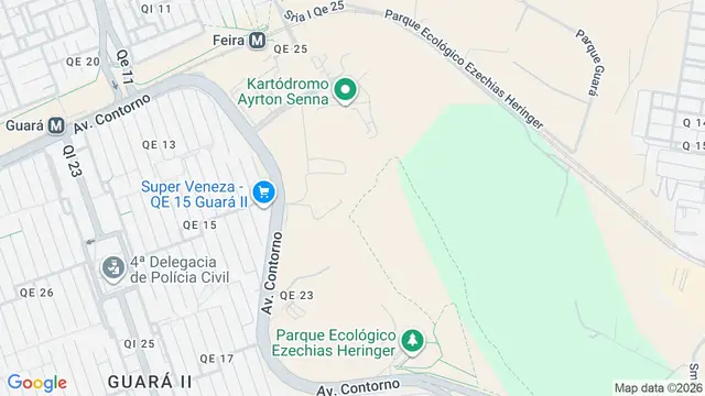Mapa do bairro Guará, Brasilia - DF