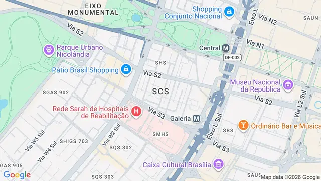 Mapa do bairro Novo Horizonte, Brasilia - DF