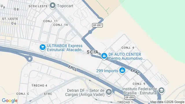 Mapa do bairro SCIA, Brasilia - DF