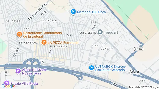 Mapa do bairro Setor Leste 25, Brasilia - DF