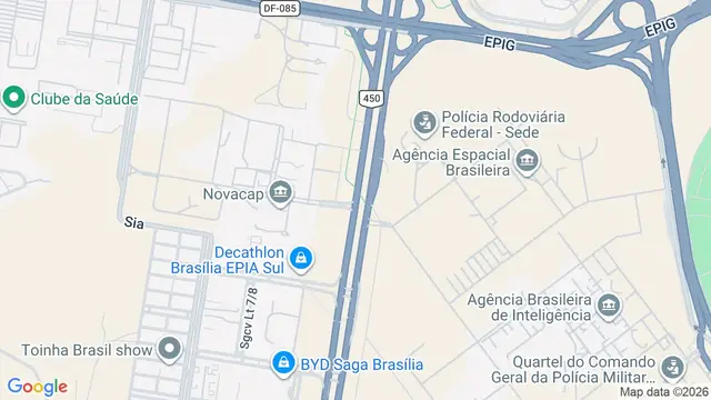 Mapa do bairro SIA, Brasilia - DF
