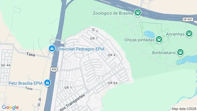 Mapa do bairro Vila Buritis, Brasilia - DF