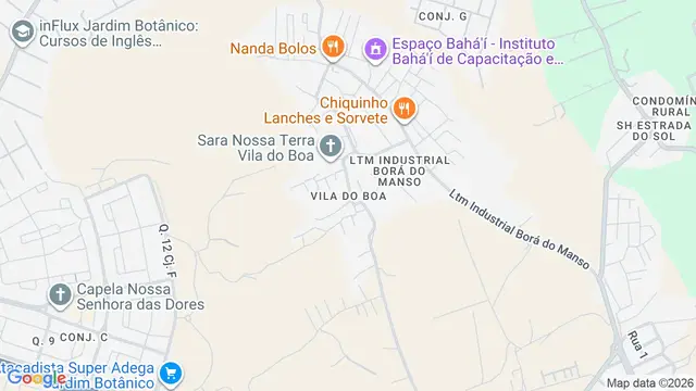 Mapa do bairro Vila do Boa, Brasilia - DF