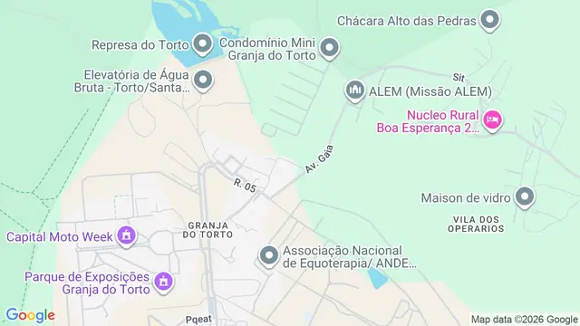 Mapa do bairro Vila Operária, Brasilia - DF